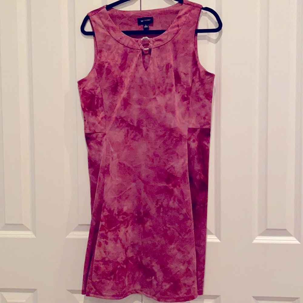 AB Studio Pink tie dye sleeveless dress - L